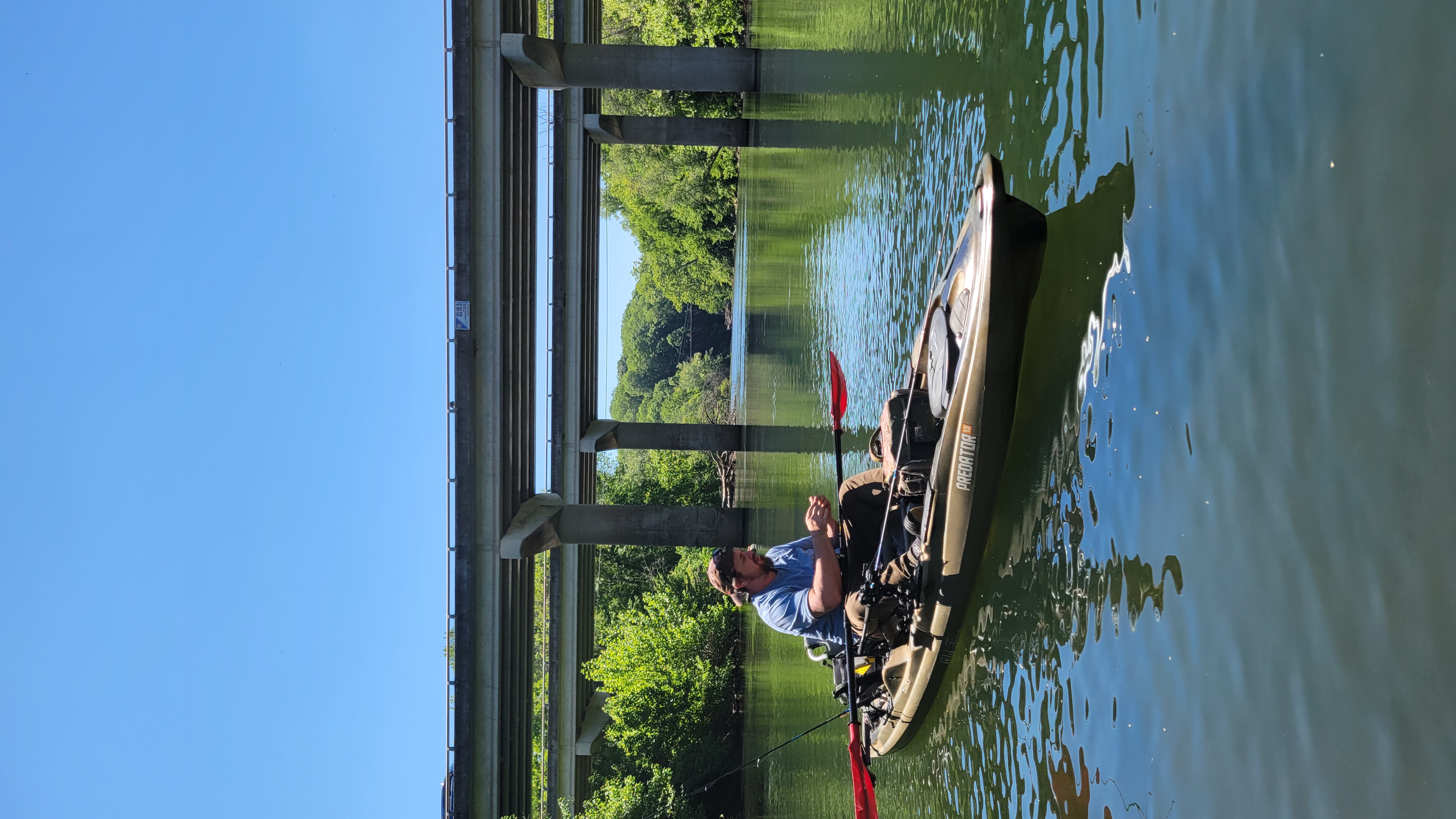 Drifting downstream on the Collins River